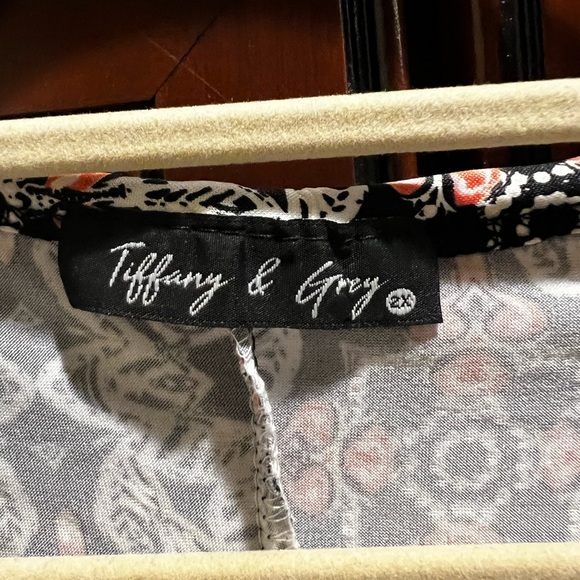 TIFFANY & GREY Women's Short Sleeve Tunic T-Shirt Dress - 2X - Picture 2 of 5